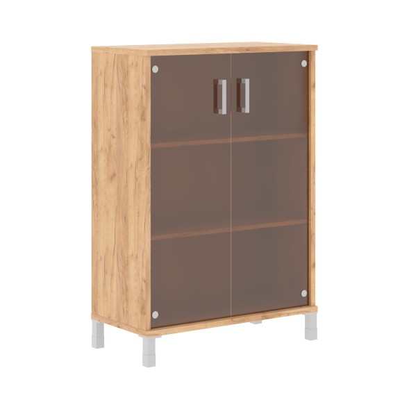 Шкаф средний со стеклянными дверьми B 420.8 900х450х1286 BORN в Кирове 