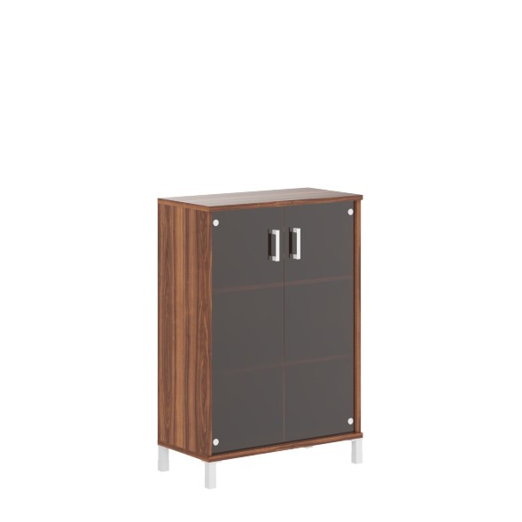 Шкаф средний со стеклянными дверьми B 420.8 900х450х1286 BORN в Кирове 