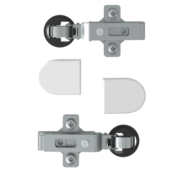 Комплект петель с заглушками для стеклянных дверей ESH-2 EDIS в Кирове 