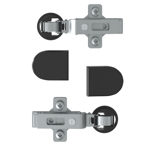 Комплект петель с заглушками для стеклянных дверей ESH-2 EDIS в Кирове 