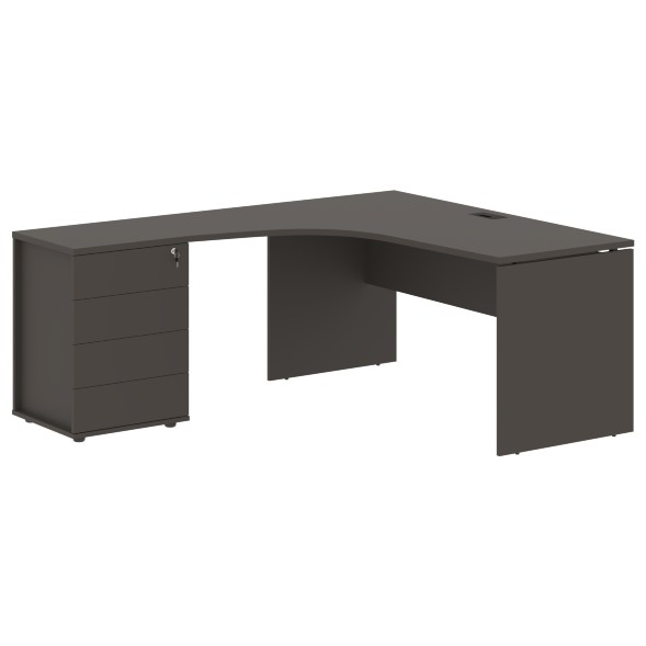 Стол эргономичный с тумбой EDCET 1518(L) 1560х1880х750 EDIS