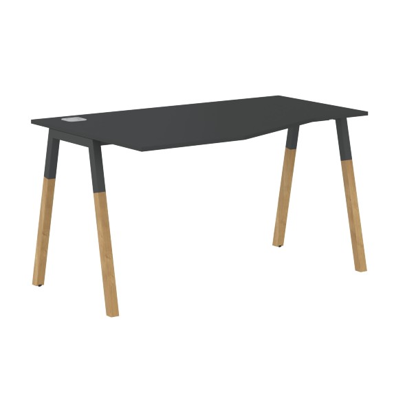 Стол FCT 1367(L) Белый Премиум/Белый-Бук 1380х900(670)х733 FORTA в Кирове 