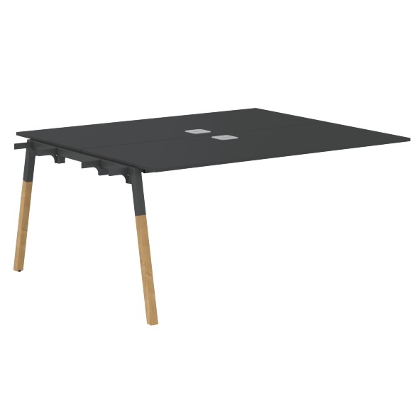 Стол приставной FIWST 1513 Белый Премиум/Белый-Бук 1580х1370х733 FORTA в Кирове 