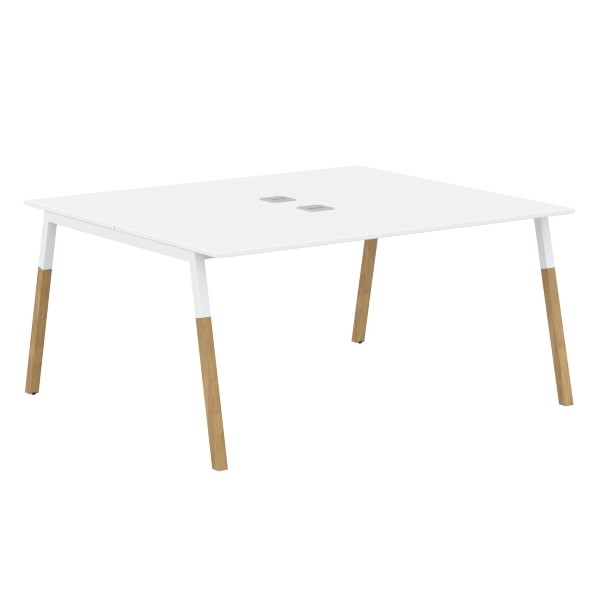 Стол FWST 1513 Белый премиум/Белый-Бук 1580х1370х733 FORTA в Кирове 