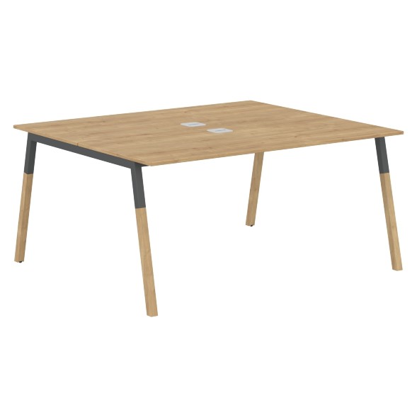 Стол FWST 1513 Белый премиум/Белый-Бук 1580х1370х733 FORTA в Кирове 