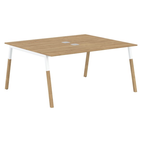 Стол FWST 1513 Белый премиум/Белый-Бук 1580х1370х733 FORTA в Кирове 